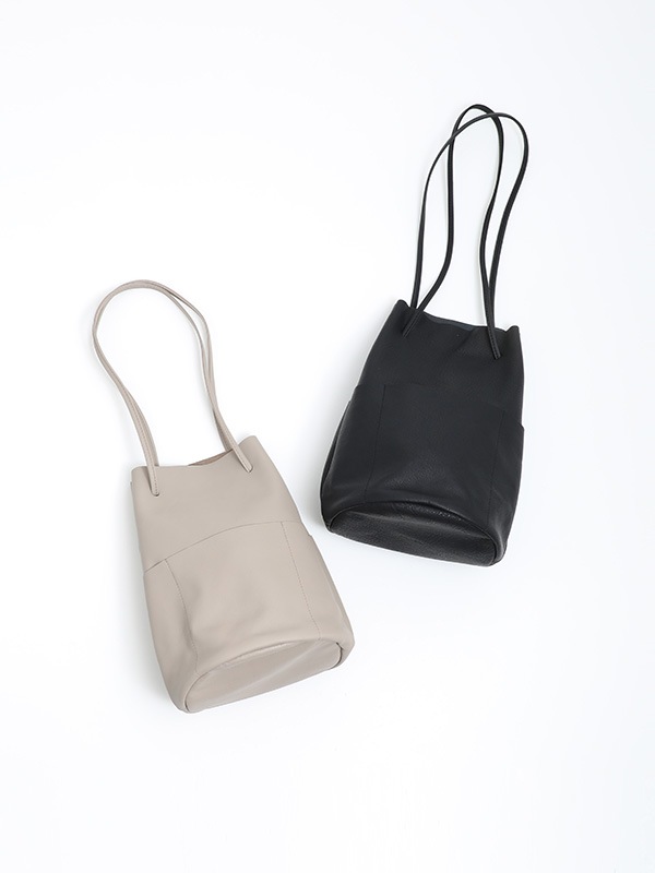 evam eva 黒 レザードローストリングバッグ evam eva｜drawstring bag｜others,goods