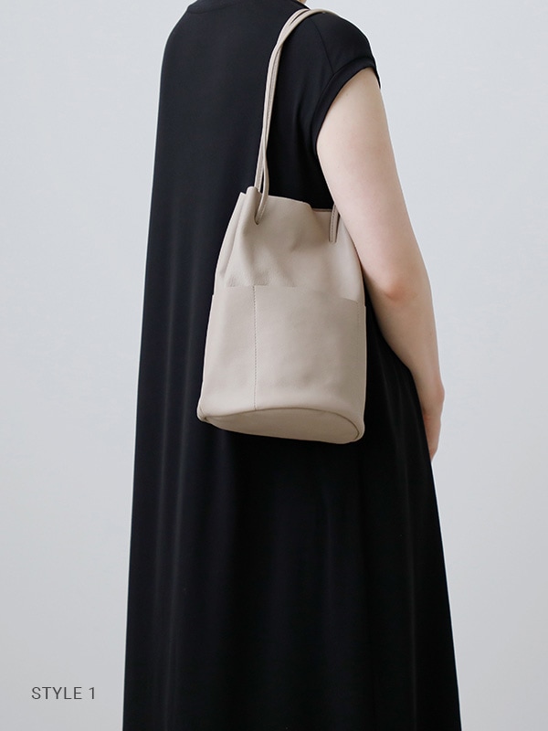evam eva 黒 レザードローストリングバッグ evam eva｜drawstring bag｜others,goods