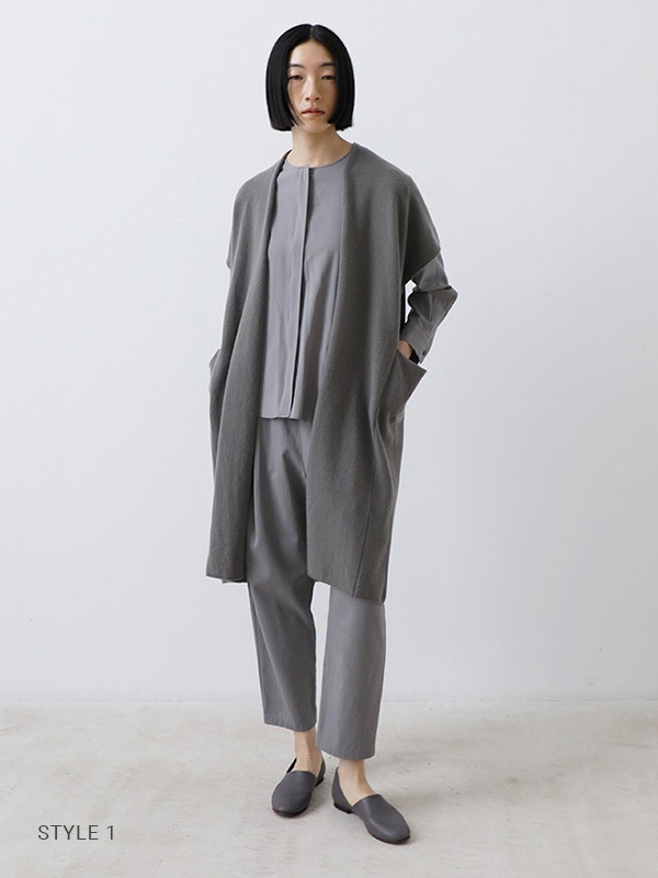 wool long vest