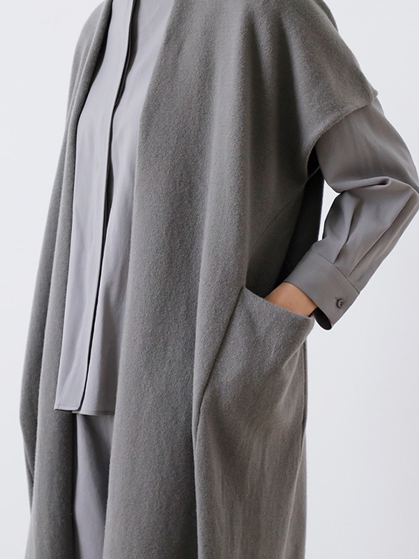 wool long vest
