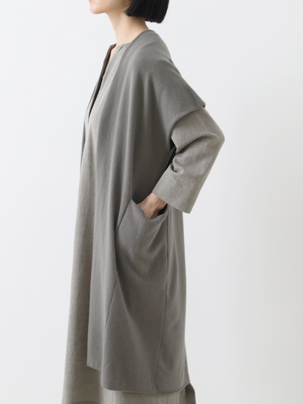 wool long vest