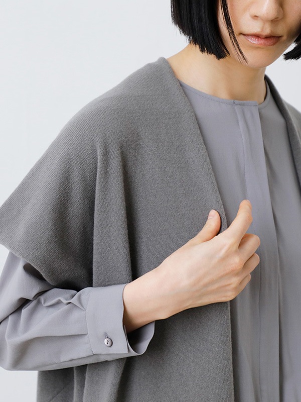 wool long vest