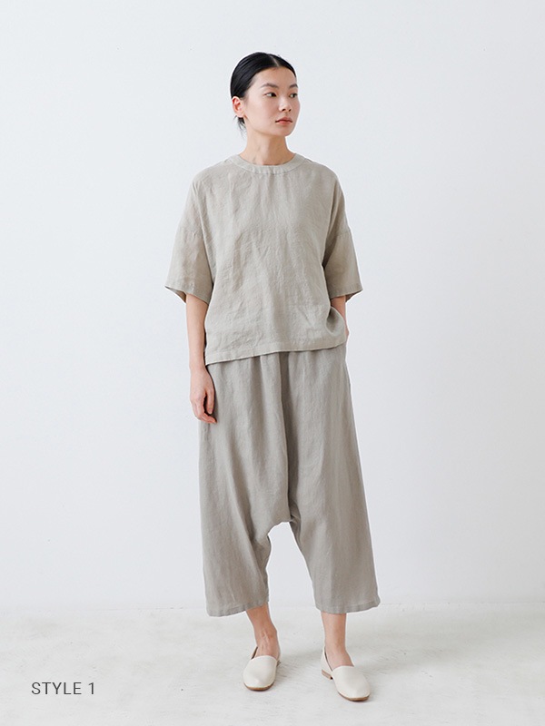 evam eva｜linen pullover｜ladies',tops