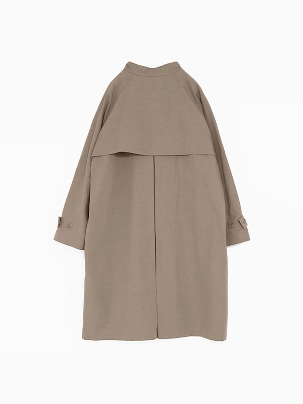 cotton hemp raglan coat