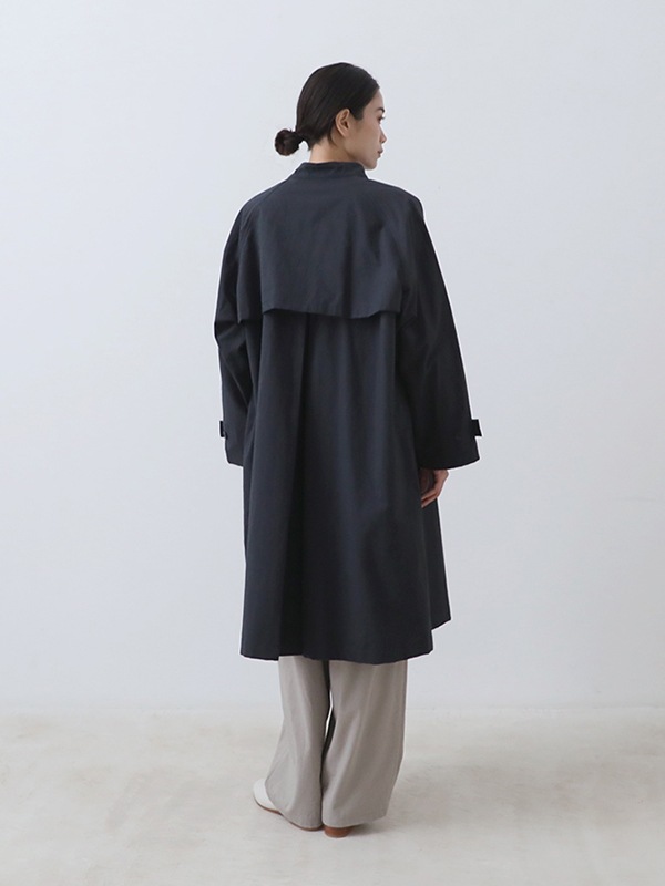 cotton hemp raglan coat