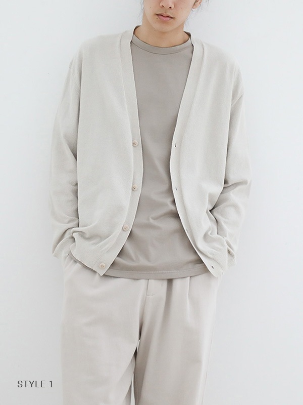 cotton cardigan [men's]