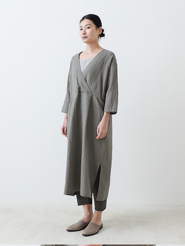 evam eva リネンパンツ evameva (エヴァムエヴァ) linen tuck pants / リネンタックパンツ