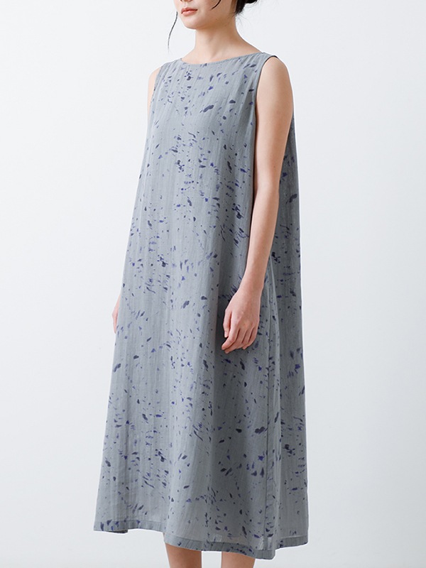 evam eva｜printed sleeveless one-piece｜ladies',one-piece