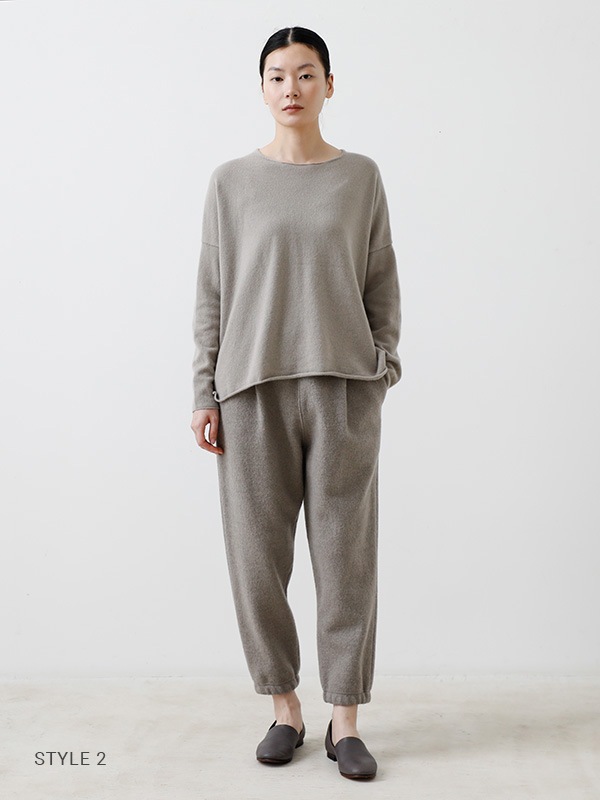 evam eva カシミヤコットンプルオーバー 新品未使用 定価1.8万＋税 evam eva｜cashmere pullover｜ladies',tops