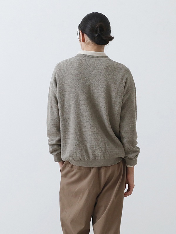 cotton paper yarn pullover [men's]