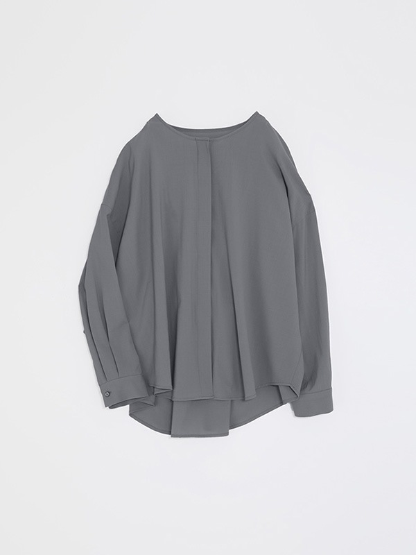 wool no collar shirt