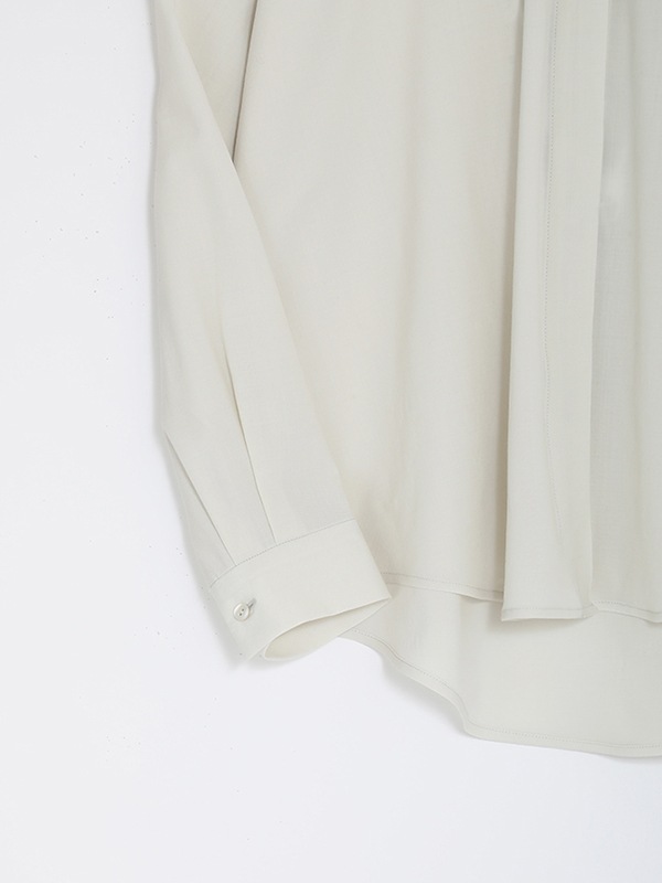wool no collar shirt