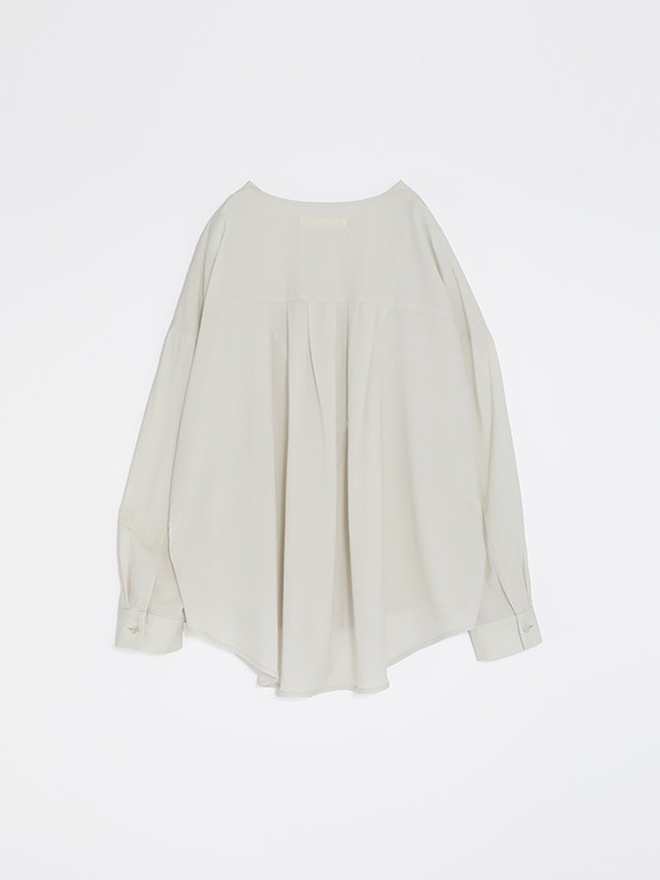 wool no collar shirt