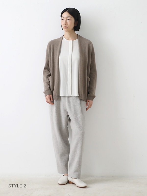 wool no collar shirt