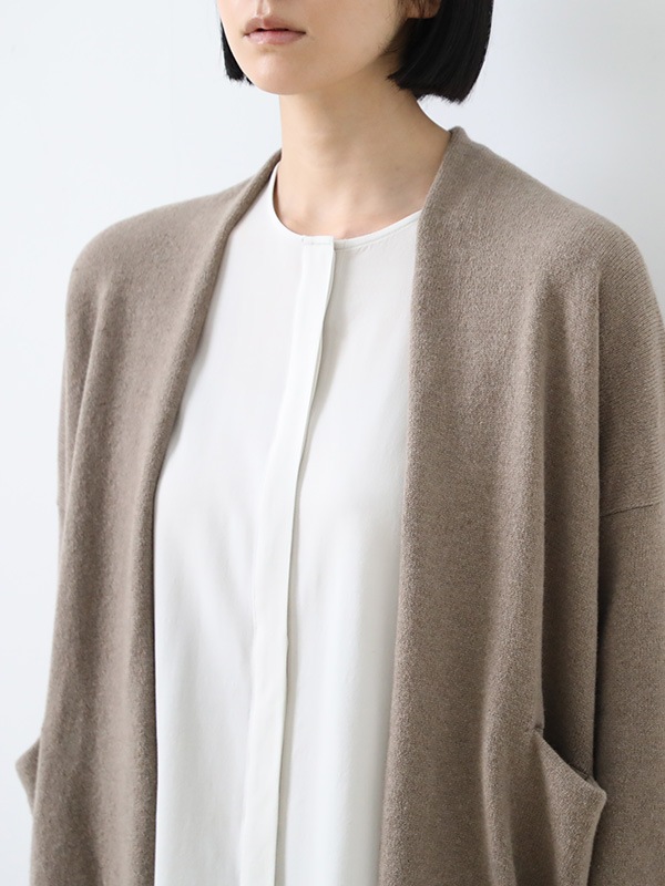 wool no collar shirt