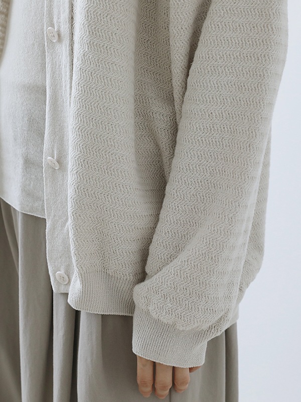 cotton paper yarn cardigan