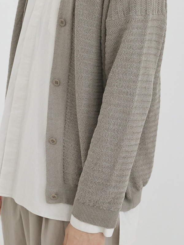 cotton paper yarn cardigan