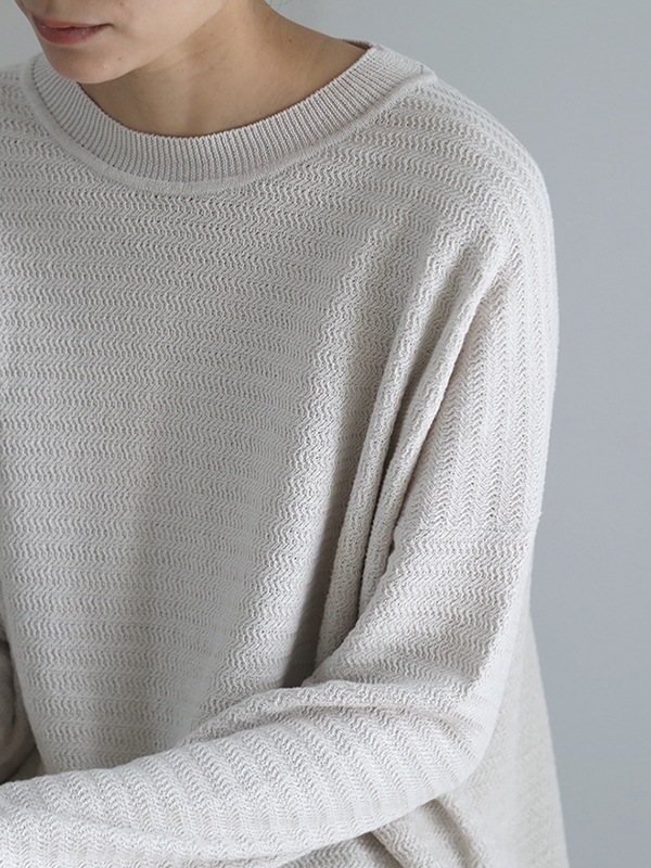 cotton paper yarn pullover