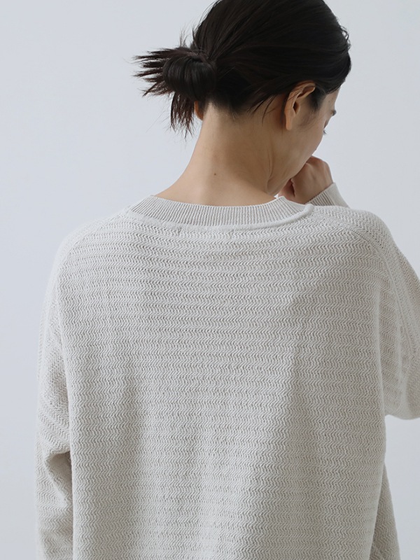 cotton paper yarn pullover