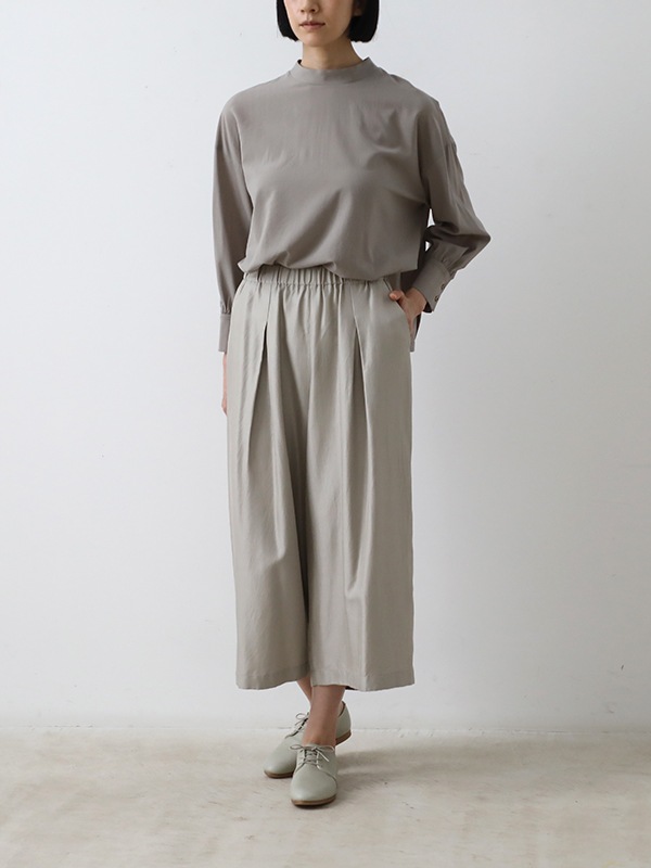 cupro silk culotte pants