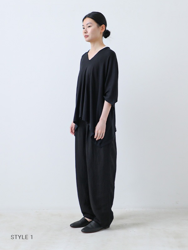 evam eva｜high gauge poncho｜ladies 