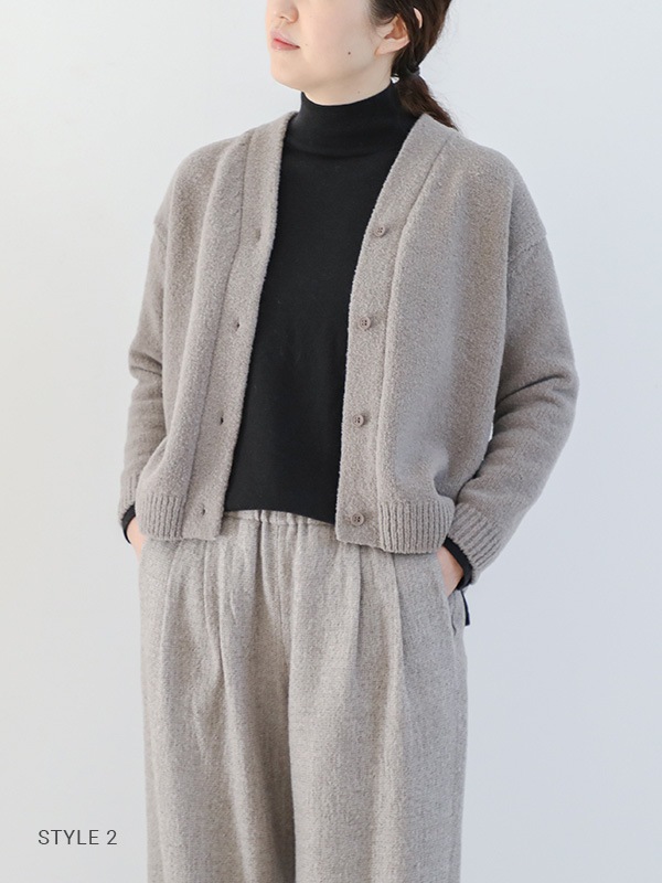 evam eva｜renew-wool cardigan｜ladies',tops