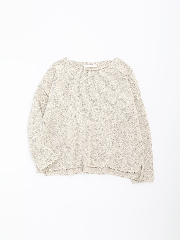 cotton slub pullover