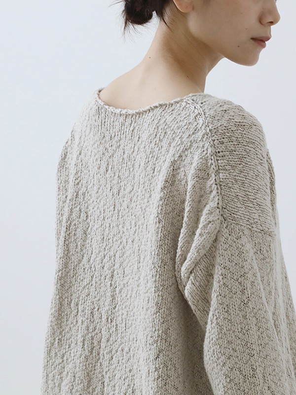 cotton slub pullover