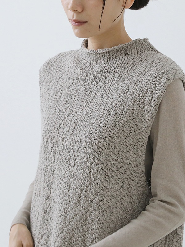 cotton slub vest