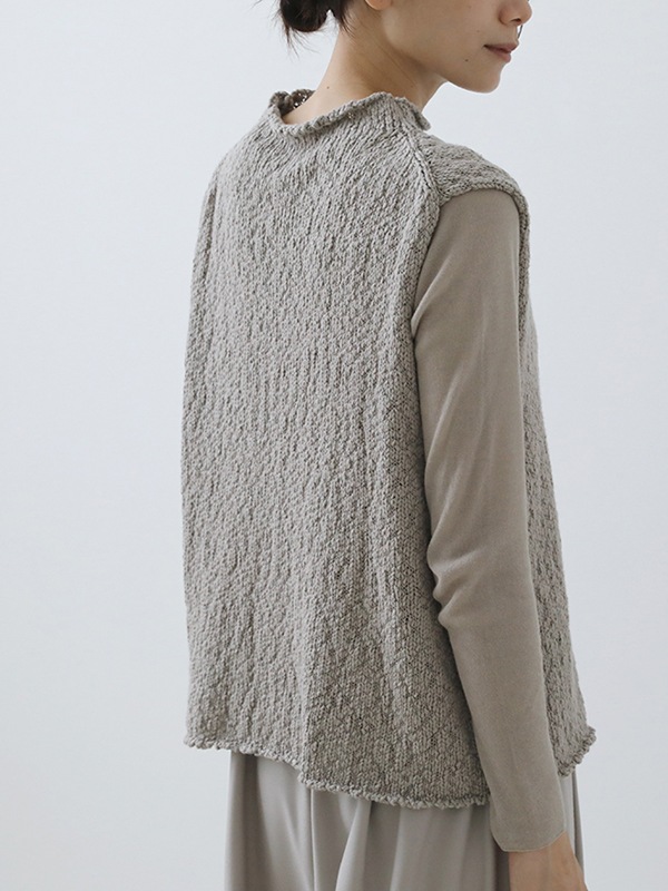 cotton slub vest