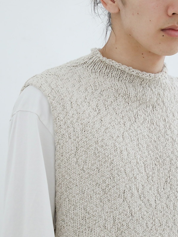 cotton slub vest