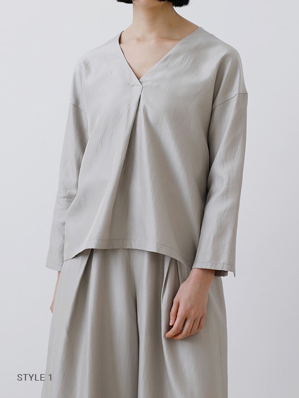 cupro silk pullover