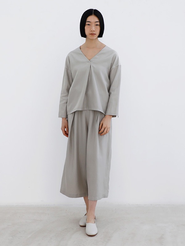cupro silk pullover