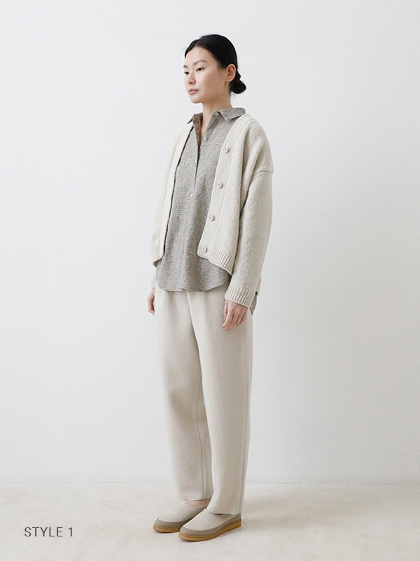 evam eva｜press wool pants｜ladies',bottoms