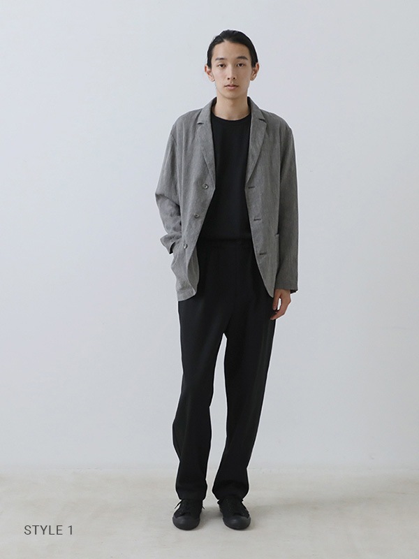 cotton tuck pants [men's]