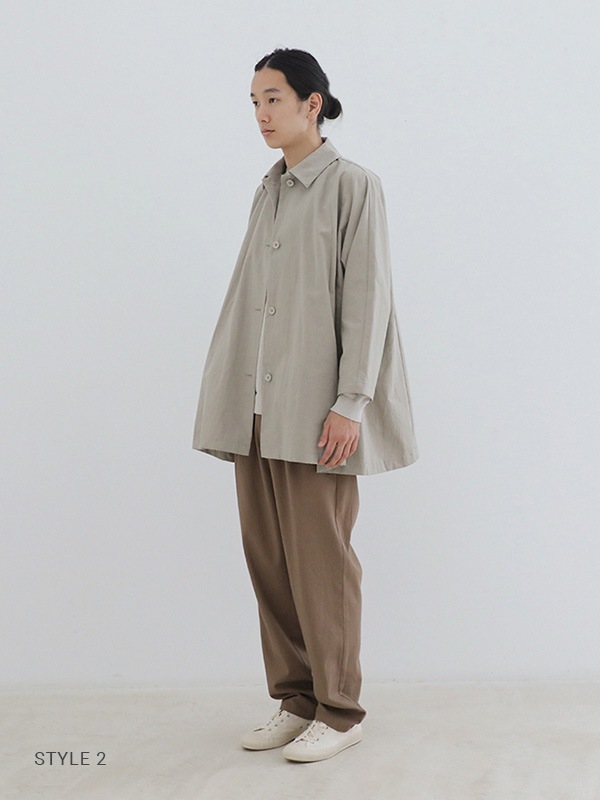 cotton tuck pants [men's]
