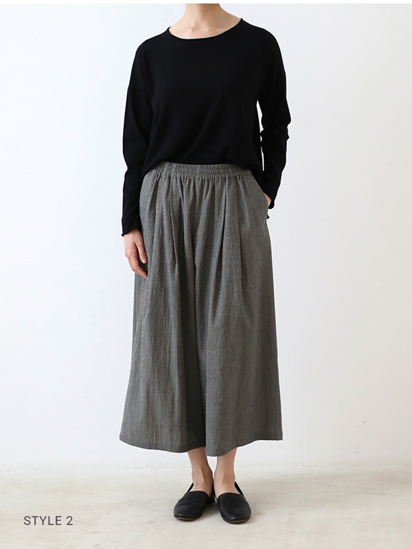 wool culotte pants
