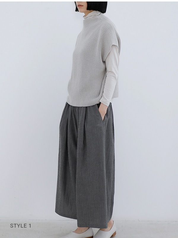 wool culotte pants