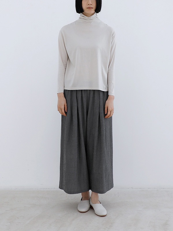 wool culotte pants