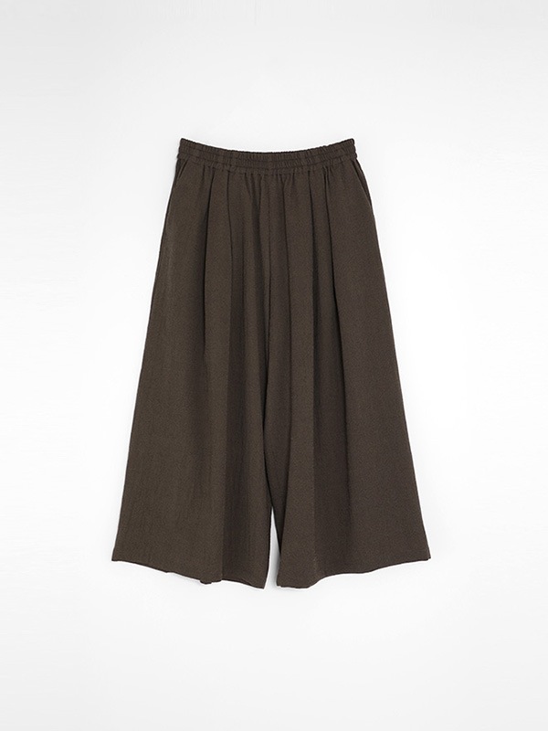 wool culotte pants