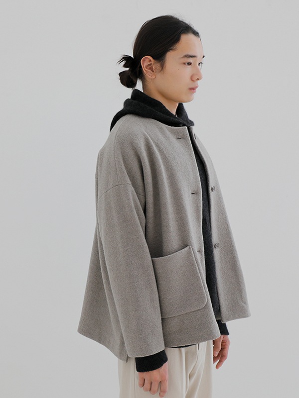 evam eva｜press wool no collar jacket｜ladies',outer