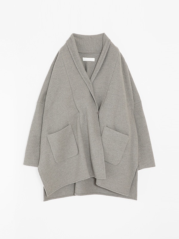 【美品】evam eva グレー ウール ドルマンスリーブ evam eva｜press wool robe｜ladies',outer