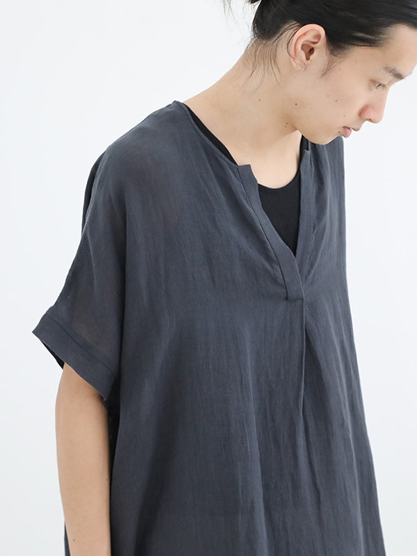 evam eva｜linen poncho ｜ladies',one-piece