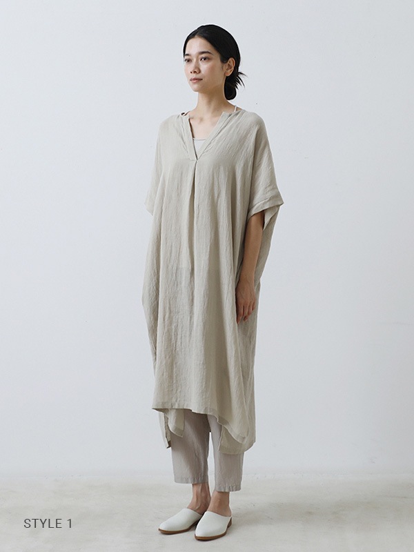 うさはな様  evam  eva リネン100%かのこ編みニットチュニック evam eva lily yarn cardigan - SUSCON + RUSTIC HOUSE ONLINESTORE