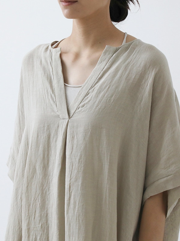 うさはな様  evam  eva リネン100%かのこ編みニットチュニック evam eva lily yarn cardigan - SUSCON + RUSTIC HOUSE ONLINESTORE