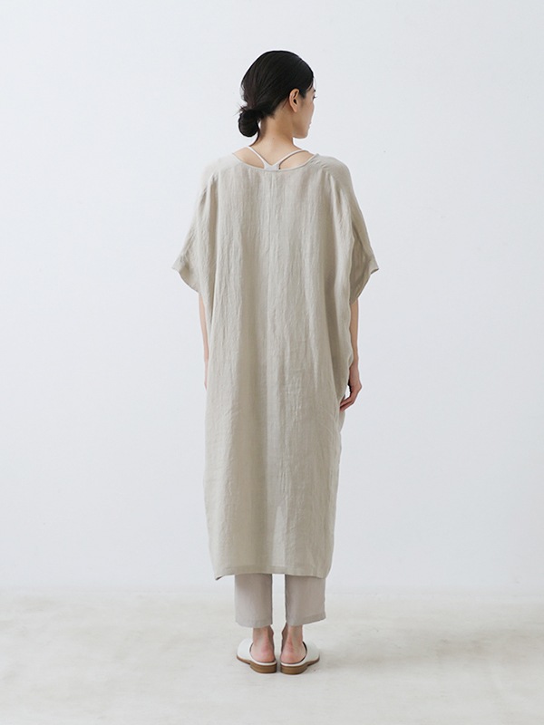 evam eva｜linen poncho ｜ladies',one-piece