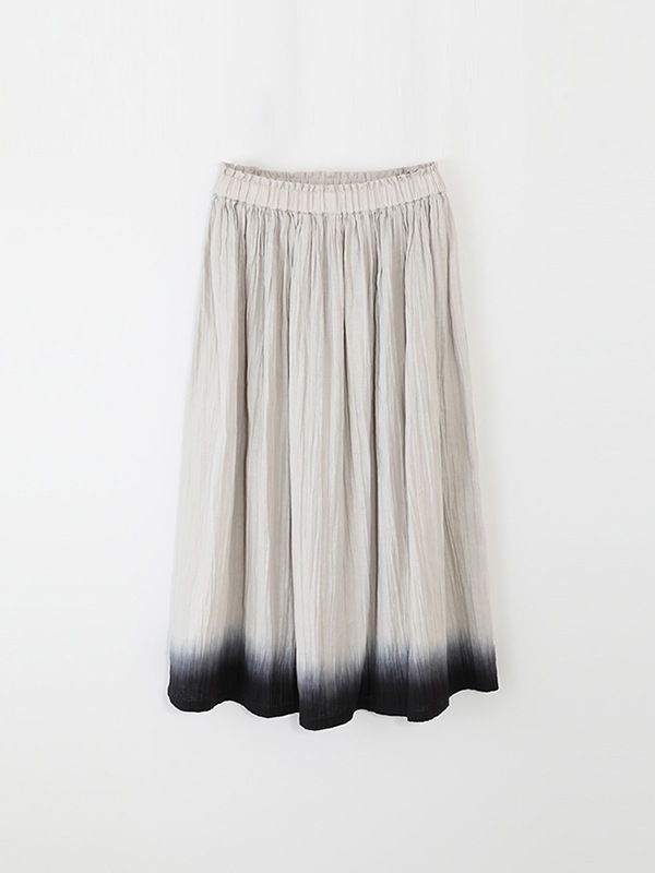 今期　evameva エヴァムエヴァ　グラデーションスカート evam eva｜linen gradation skirt｜ladies',bottoms