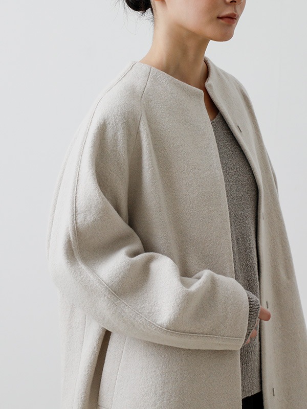 ジャケット・アウター evam eva press wool coat evam eva｜press wool raglan coat｜ladies',outer