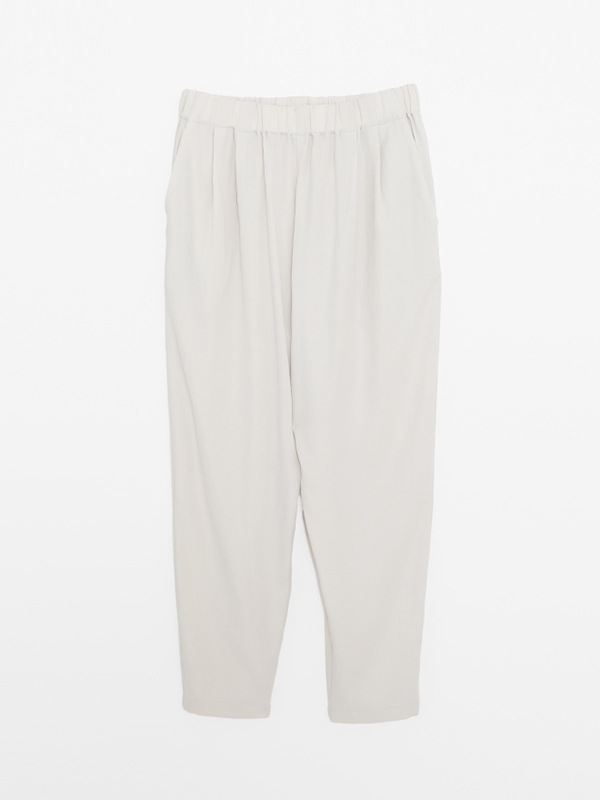 evam eva｜cotton tuck pants｜ladies',bottoms