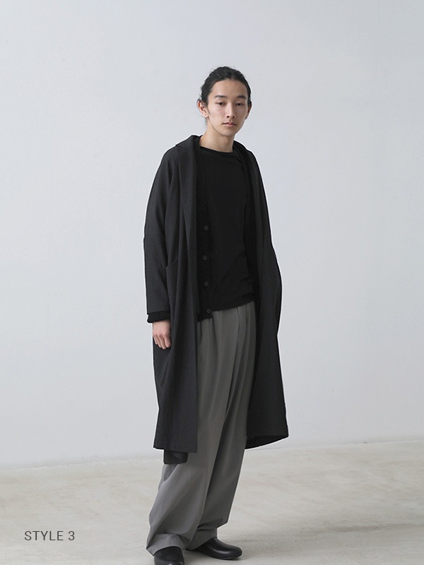 wool long jacket